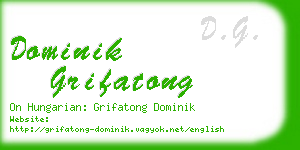 dominik grifatong business card